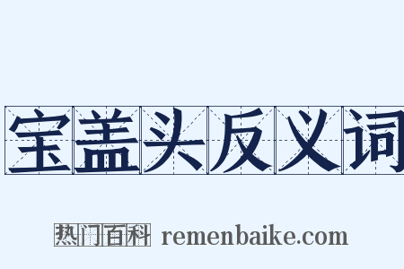 宝盖头反义词是什么意思的图片